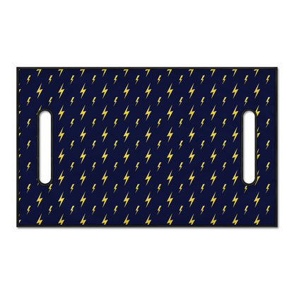 Yellow Lightning Bolts Pattern Print Golf Cart Seat Cover
