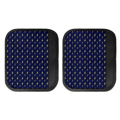 Yellow Lightning Bolts Pattern Print Handle Covers