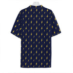 Yellow Lightning Bolts Pattern Print Hawaiian Shirt