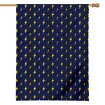 Yellow Lightning Bolts Pattern Print House Flag