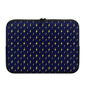 Yellow Lightning Bolts Pattern Print Laptop Sleeve