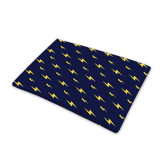 Yellow Lightning Bolts Pattern Print Pet Cooling Mat Cover