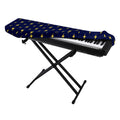 Yellow Lightning Bolts Pattern Print Piano Keyboard Cover