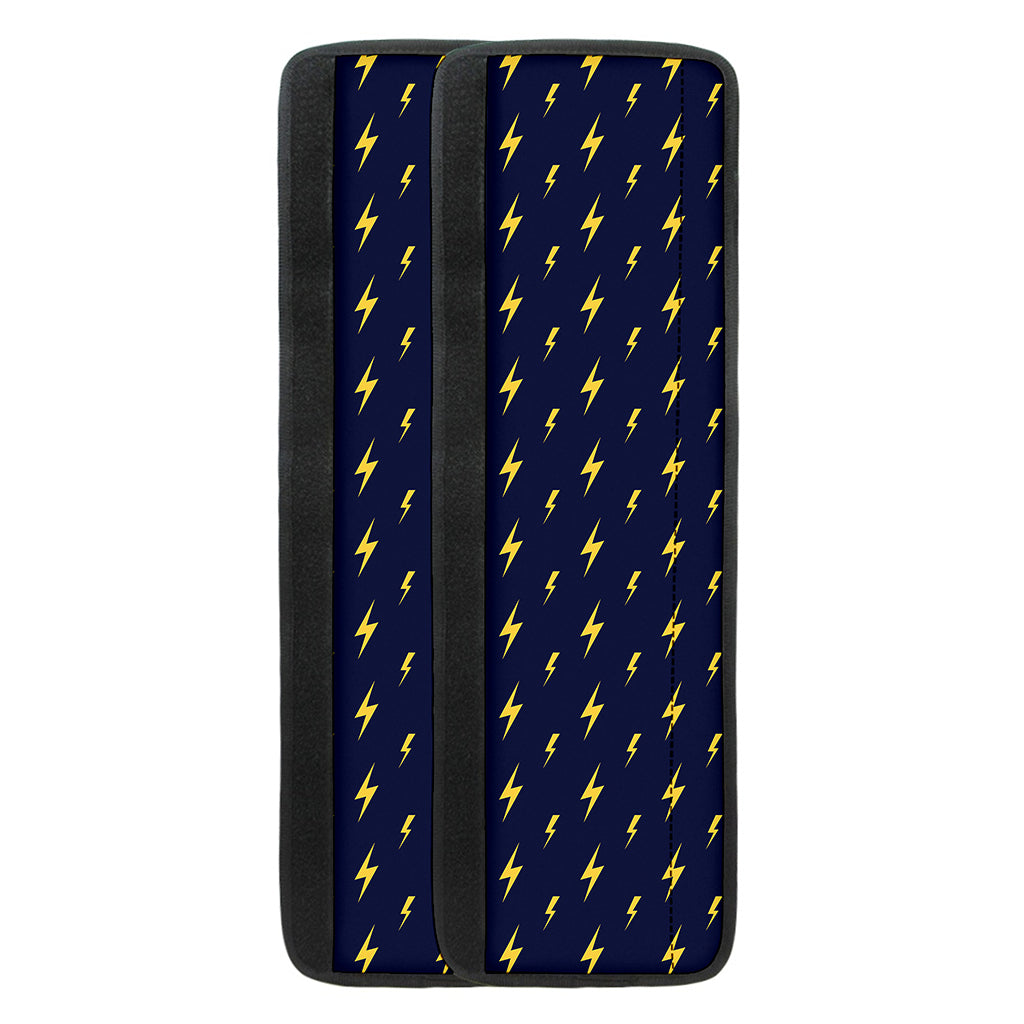 Yellow Lightning Bolts Pattern Print Refrigerator Handle Covers