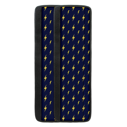 Yellow Lightning Bolts Pattern Print Refrigerator Handle Covers