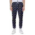 Yellow Lightning Bolts Pattern Print Joggers