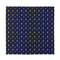 Yellow Lightning Bolts Pattern Print Silk Bandana