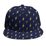 Yellow Lightning Bolts Pattern Print Snapback Cap