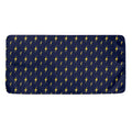 Yellow Lightning Bolts Pattern Print Towel