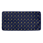 Yellow Lightning Bolts Pattern Print Towel