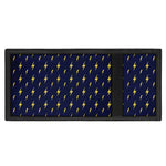 Yellow Lightning Bolts Pattern Print Trifold Wallet