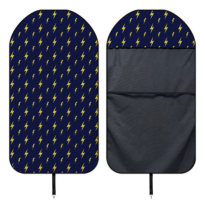 Yellow Lightning Bolts Pattern Print Waterproof Car Seat Cover