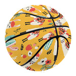 Yellow Llama Pattern Print Basketball