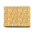 Yellow Llama Pattern Print Bifold Wallet