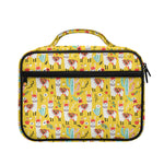 Yellow Llama Pattern Print Briefcase Bible Bag