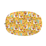 Yellow Llama Pattern Print Car Side Mirror Covers