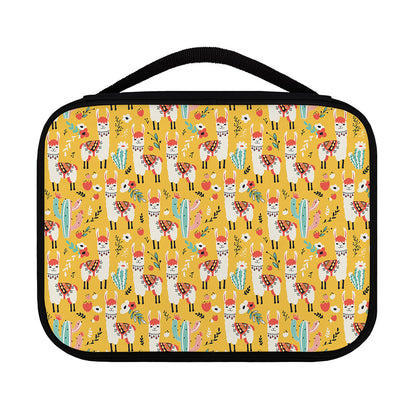 Yellow Llama Pattern Print Classic Bible Case