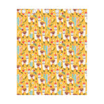 Yellow Llama Pattern Print Curtain