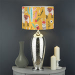 Yellow Llama Pattern Print Drum Lamp Shade