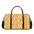 Yellow Llama Pattern Print Duffel Bag