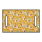 Yellow Llama Pattern Print Golf Cart Seat Cover