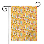Yellow Llama Pattern Print House Flag