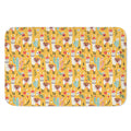 Yellow Llama Pattern Print Indoor Door Mat