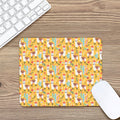 Yellow Llama Pattern Print Mouse Pad
