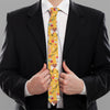 Yellow Llama Pattern Print Necktie