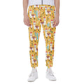 Yellow Llama Pattern Print Joggers