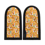 Yellow Llama Pattern Print Skillet Handle Cover