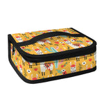 Yellow Llama Pattern Print Small Lunch Bag