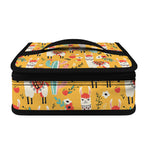 Yellow Llama Pattern Print Small Lunch Bag