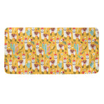 Yellow Llama Pattern Print Towel