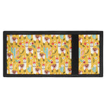 Yellow Llama Pattern Print Trifold Wallet