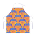 Yellow Mandala Elephant Pattern Print Adjustable Apron