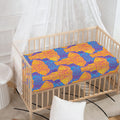 Yellow Mandala Elephant Pattern Print Baby Crib Sheet