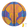 Yellow Mandala Elephant Pattern Print Basketball