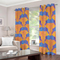 Yellow Mandala Elephant Pattern Print Dimout Grommet Curtains