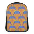 Yellow Mandala Elephant Pattern Print Casual Backpack