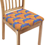 Yellow Mandala Elephant Pattern Print Chair Cushion Cover