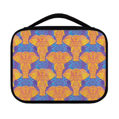 Yellow Mandala Elephant Pattern Print Classic Bible Case