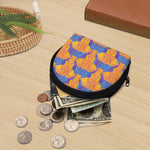 Yellow Mandala Elephant Pattern Print Coin Purse