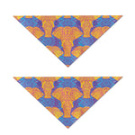 Yellow Mandala Elephant Pattern Print Dog Bandana