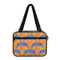 Yellow Mandala Elephant Pattern Print Double Strap Bible Bag