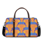 Yellow Mandala Elephant Pattern Print Duffle Bag
