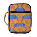 Yellow Mandala Elephant Pattern Print Front Pocket Bible Bag
