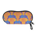 Yellow Mandala Elephant Pattern Print Glasses Case