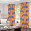 Yellow Mandala Elephant Pattern Print Grommet Curtains