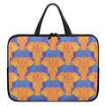 Yellow Mandala Elephant Pattern Print Laptop Sleeve With Handle